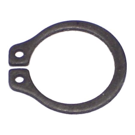 Midwest Fastener External Retaining Ring, Steel Black Phosphate Finish, 1/2 in Shaft Dia, 30 PK 61085